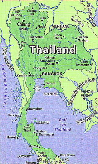 Thailand map